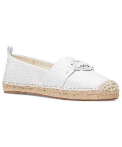 Women's Rory Slip-On Espadrille Flats White $58.05 Shoes