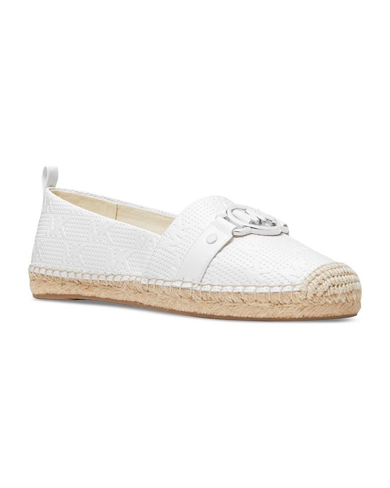 Women's Rory Slip-On Espadrille Flats White $58.05 Shoes