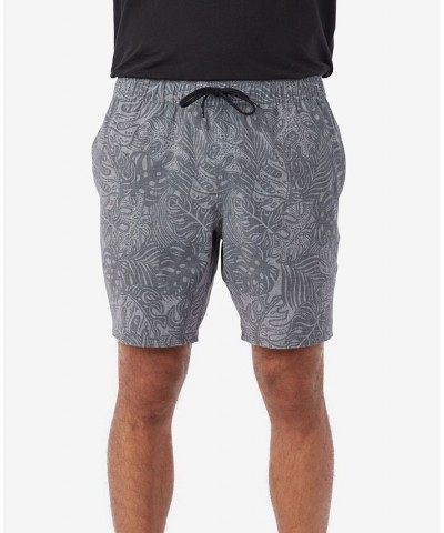 Men's Stockton 18" Print Elastic Waist Hybrid Shorts Multi $33.15 Shorts