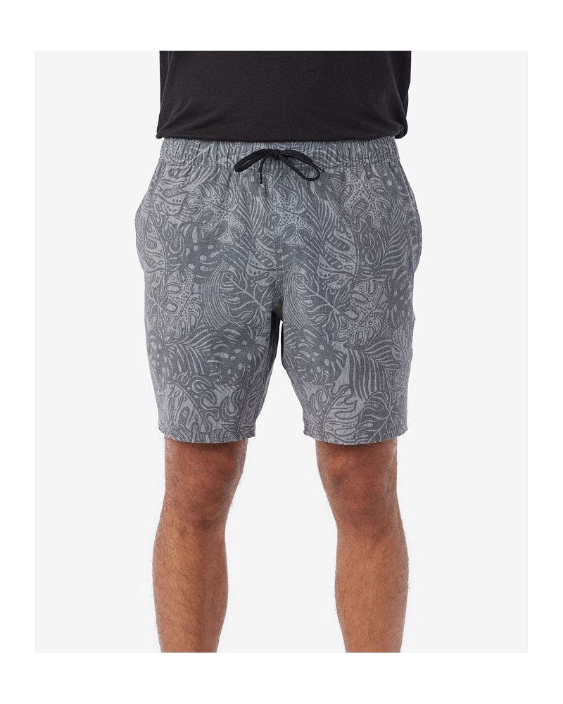 Men's Stockton 18" Print Elastic Waist Hybrid Shorts Multi $33.15 Shorts