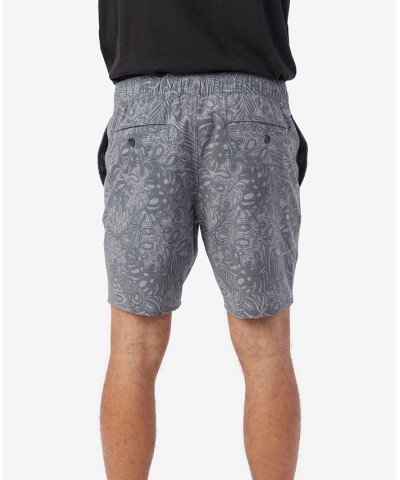 Men's Stockton 18" Print Elastic Waist Hybrid Shorts Multi $33.15 Shorts