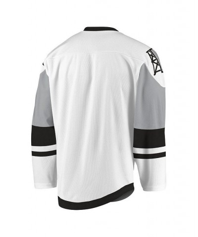 Men's White, Gray Calgary Roughnecks Sublimated Replica Jersey $42.24 Jersey