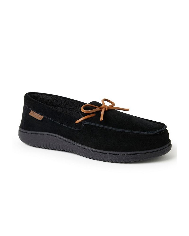 Men's Woodstock Energy Return Moccasin Slippers Black $44.10 Shoes