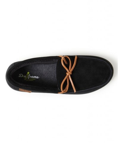 Men's Woodstock Energy Return Moccasin Slippers Black $44.10 Shoes