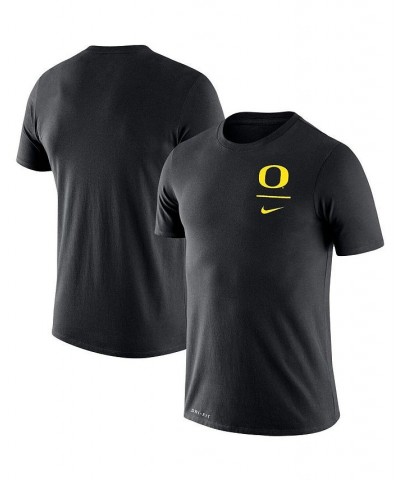 Men's Black Oregon Ducks Logo Stack Legend Performance T-shirt $22.00 T-Shirts