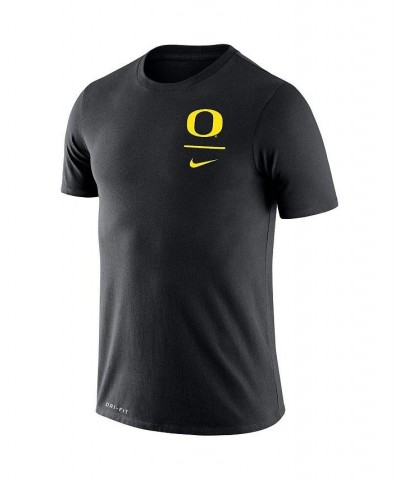 Men's Black Oregon Ducks Logo Stack Legend Performance T-shirt $22.00 T-Shirts