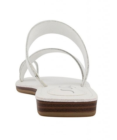 Women's Fathom Flat Sandals White $20.00 Shoes