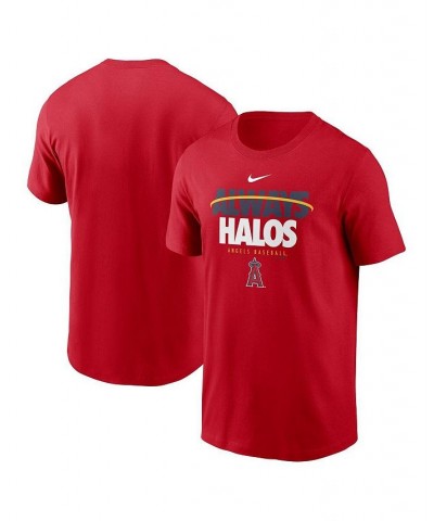 Men's Red Los Angeles Angels Always Halos Local Team T-shirt $26.09 T-Shirts