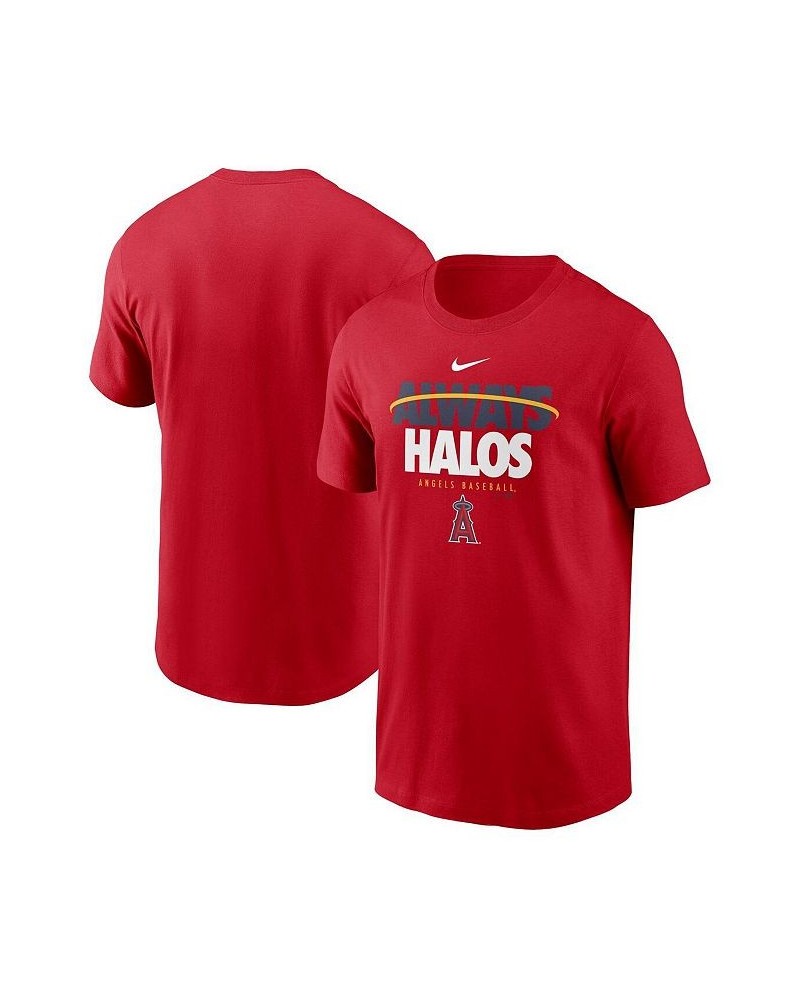 Men's Red Los Angeles Angels Always Halos Local Team T-shirt $26.09 T-Shirts