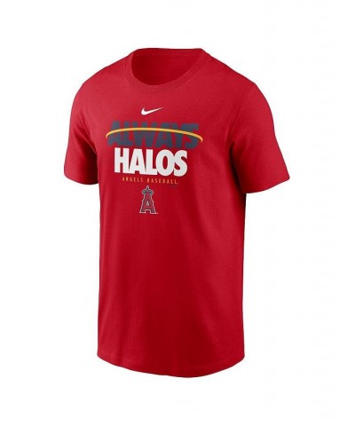 Men's Red Los Angeles Angels Always Halos Local Team T-shirt $26.09 T-Shirts