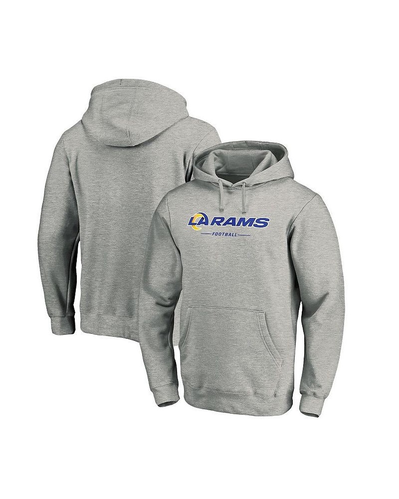 Men's Branded Heathered Gray Los Angeles Rams Big and Tall Team Lockup Pullover Hoodie $33.65 Sweatshirt