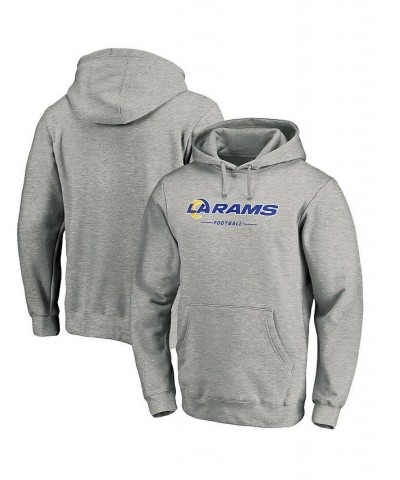 Men's Branded Heathered Gray Los Angeles Rams Big and Tall Team Lockup Pullover Hoodie $33.65 Sweatshirt