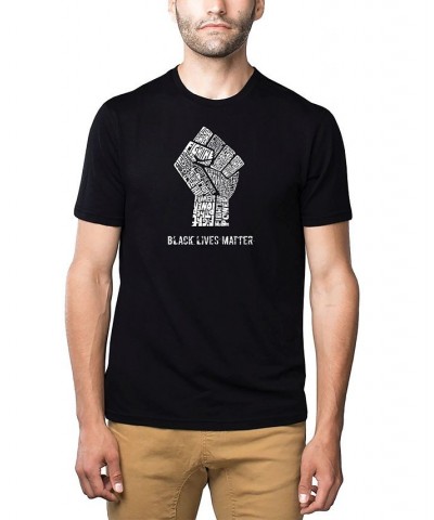 Men's Premium Word Art Black Lives Matter T-shirt Black $19.80 T-Shirts