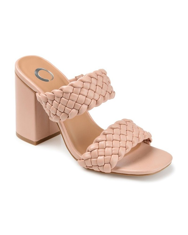 Women's Melissa Woven Sandals Pink $45.89 Shoes