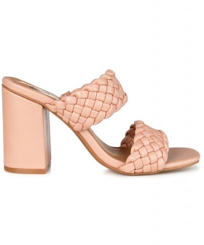 Women's Melissa Woven Sandals Pink $45.89 Shoes