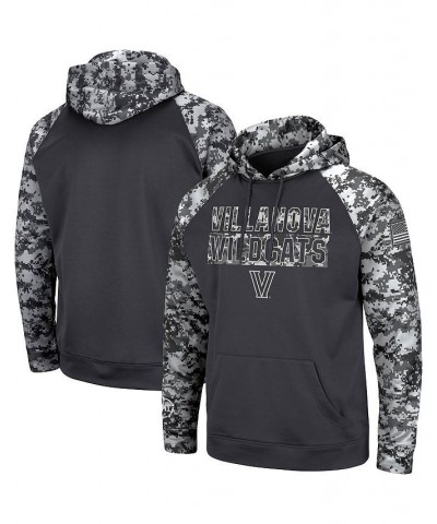 Men's Charcoal Villanova Wildcats OHT Military-Inspired Appreciation Digital Camo Pullover Hoodie $36.00 Sweatshirt