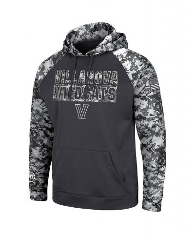 Men's Charcoal Villanova Wildcats OHT Military-Inspired Appreciation Digital Camo Pullover Hoodie $36.00 Sweatshirt