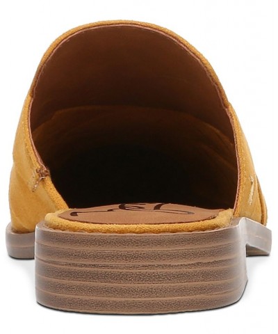 Women's Hendrix Slip-On Woven Mule Flats Yellow $51.23 Shoes