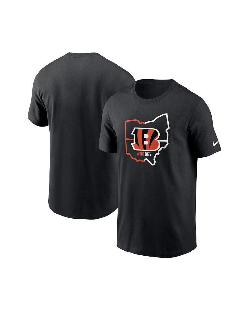 Men's Black Cincinnati Bengals Essential Local Phrase T-shirt $20.15 T-Shirts