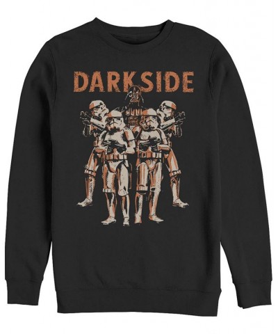 Star Wars Standing Room Only Men's Long Sleeve Fleece Crew Neck Sweater Black $29.67 Sweatshirt