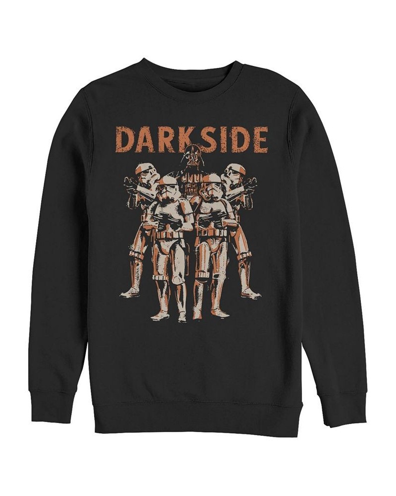 Star Wars Standing Room Only Men's Long Sleeve Fleece Crew Neck Sweater Black $29.67 Sweatshirt