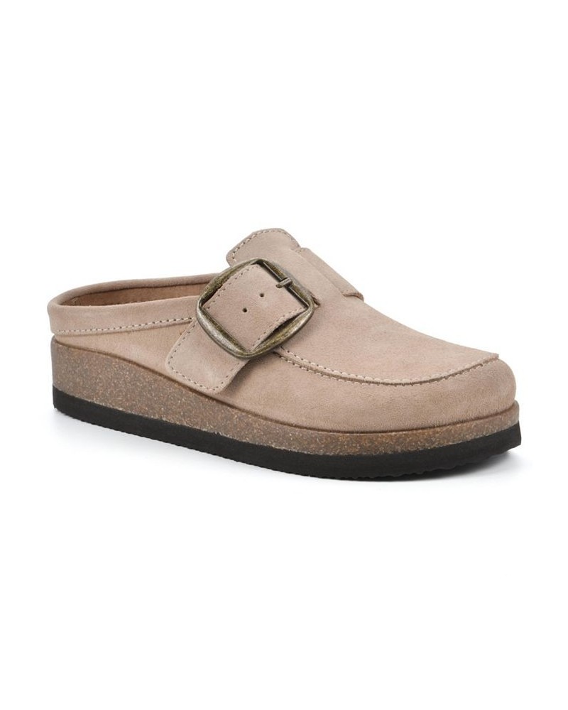 Women's Bueno Slip-On Clogs Tan/Beige $45.39 Shoes