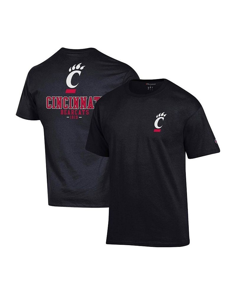 Men's Black Cincinnati Bearcats Stack 2-Hit T-shirt $23.39 T-Shirts