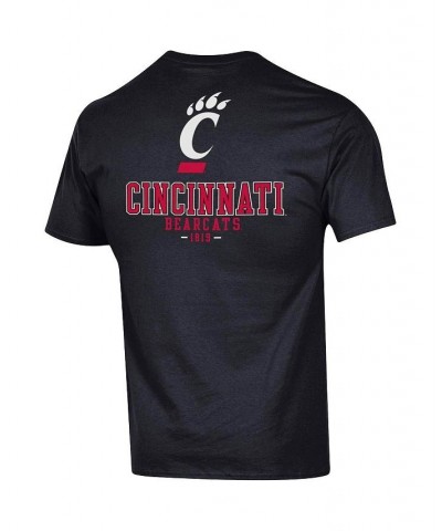 Men's Black Cincinnati Bearcats Stack 2-Hit T-shirt $23.39 T-Shirts