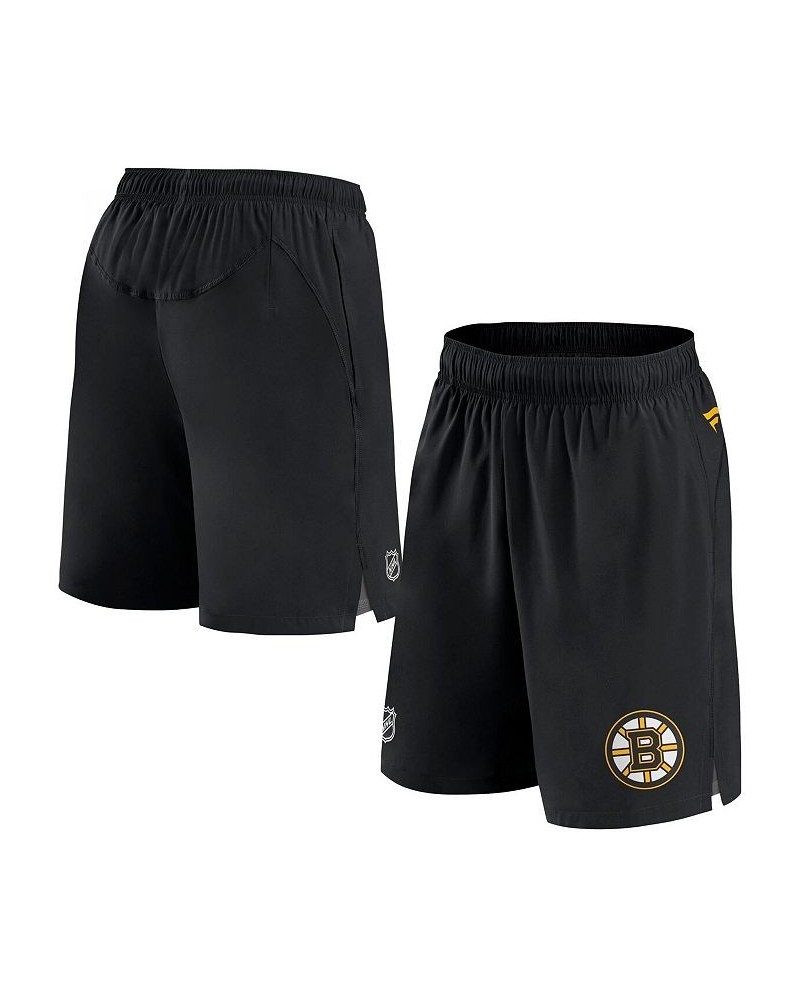 Men's Branded Black Boston Bruins Authentic Pro Rink Shorts $39.74 Shorts