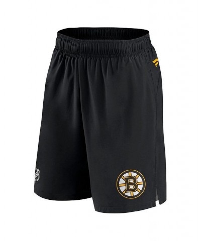 Men's Branded Black Boston Bruins Authentic Pro Rink Shorts $39.74 Shorts