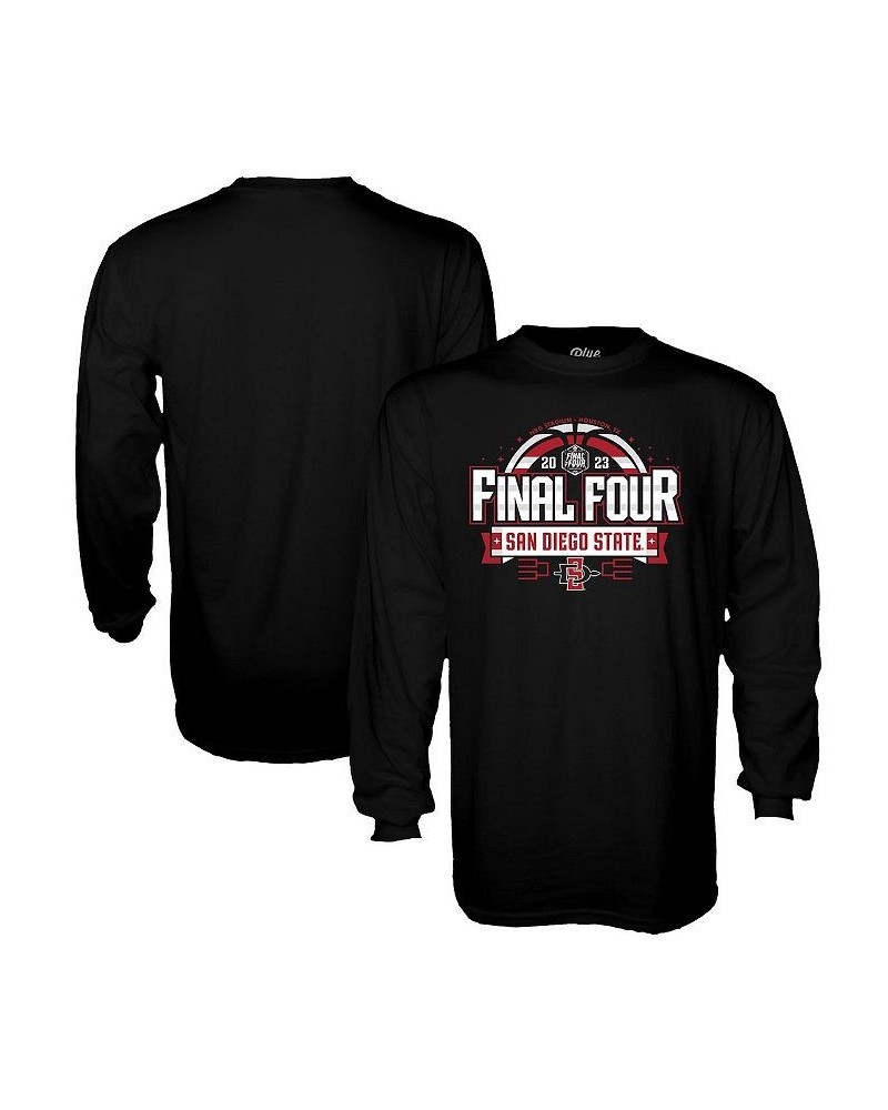 Men's Black San Diego State Aztecs 2023 NCAA Men's Basketball Tournament March Madness Final Four Go Bold Long Sleeve T-shirt...