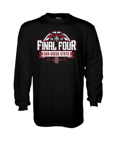 Men's Black San Diego State Aztecs 2023 NCAA Men's Basketball Tournament March Madness Final Four Go Bold Long Sleeve T-shirt...