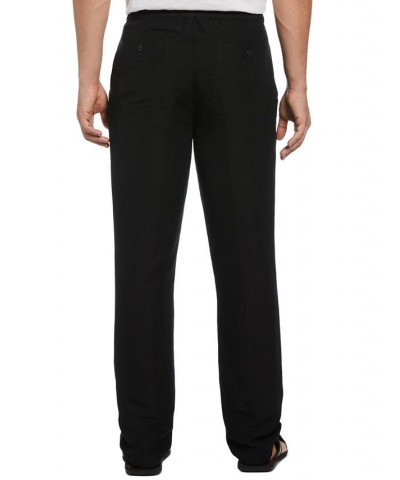 Men's Big & Tall Textured Drawstring Pants Jet Black $18.48 Pants