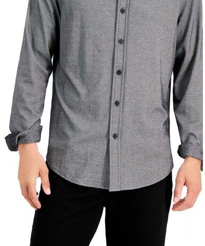 Men's Regular-Fit Supima Cotton Birdseye Shirt Gray $13.60 Shirts