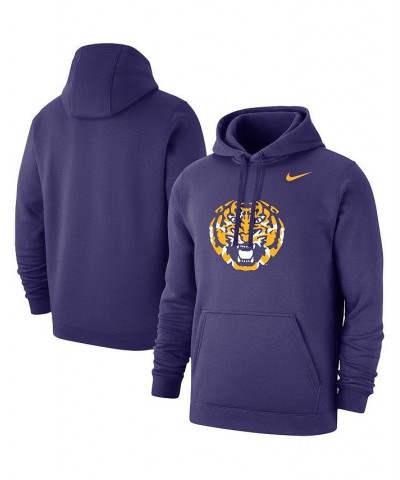 Men's Purple LSU Tigers Logo Club Pullover Hoodie $45.04 Sweatshirt