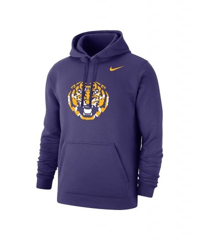 Men's Purple LSU Tigers Logo Club Pullover Hoodie $45.04 Sweatshirt