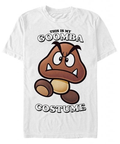 Nintendo Men's Super Mario Goomba Halloween Costume Short Sleeve T-Shirt White $18.89 T-Shirts