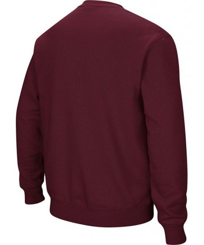 Men's Maroon Mississippi State Bulldogs Arch Logo Tackle Twill Pullover Sweatshirt $22.56 Sweatshirt