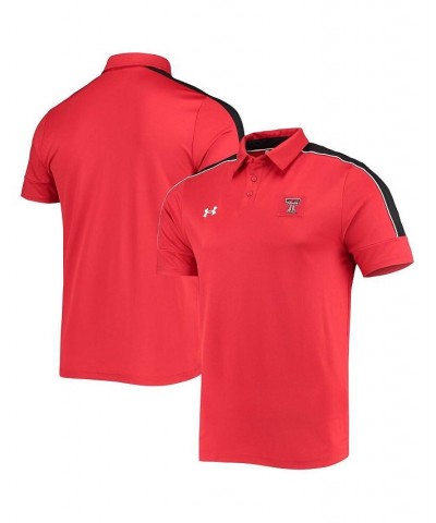 Men's Red Texas Tech Red Raiders Sideline Recruit Performance Polo Shirt $39.20 Polo Shirts