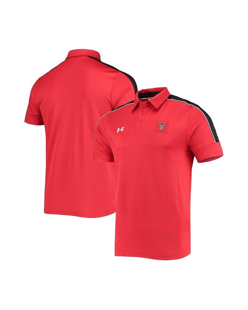 Men's Red Texas Tech Red Raiders Sideline Recruit Performance Polo Shirt $39.20 Polo Shirts