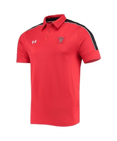 Men's Red Texas Tech Red Raiders Sideline Recruit Performance Polo Shirt $39.20 Polo Shirts