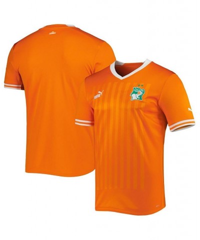 Men's Orange Ivory Coast National Team 2022/23 Home Replica Jersey $46.00 Jersey