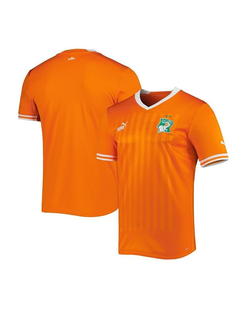 Men's Orange Ivory Coast National Team 2022/23 Home Replica Jersey $46.00 Jersey