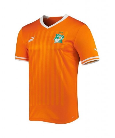 Men's Orange Ivory Coast National Team 2022/23 Home Replica Jersey $46.00 Jersey