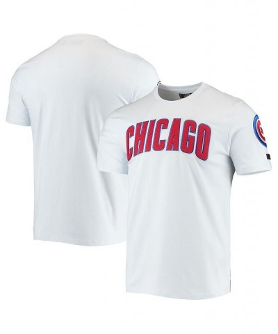 Men's White Chicago Cubs Team Logo T-shirt $32.99 T-Shirts