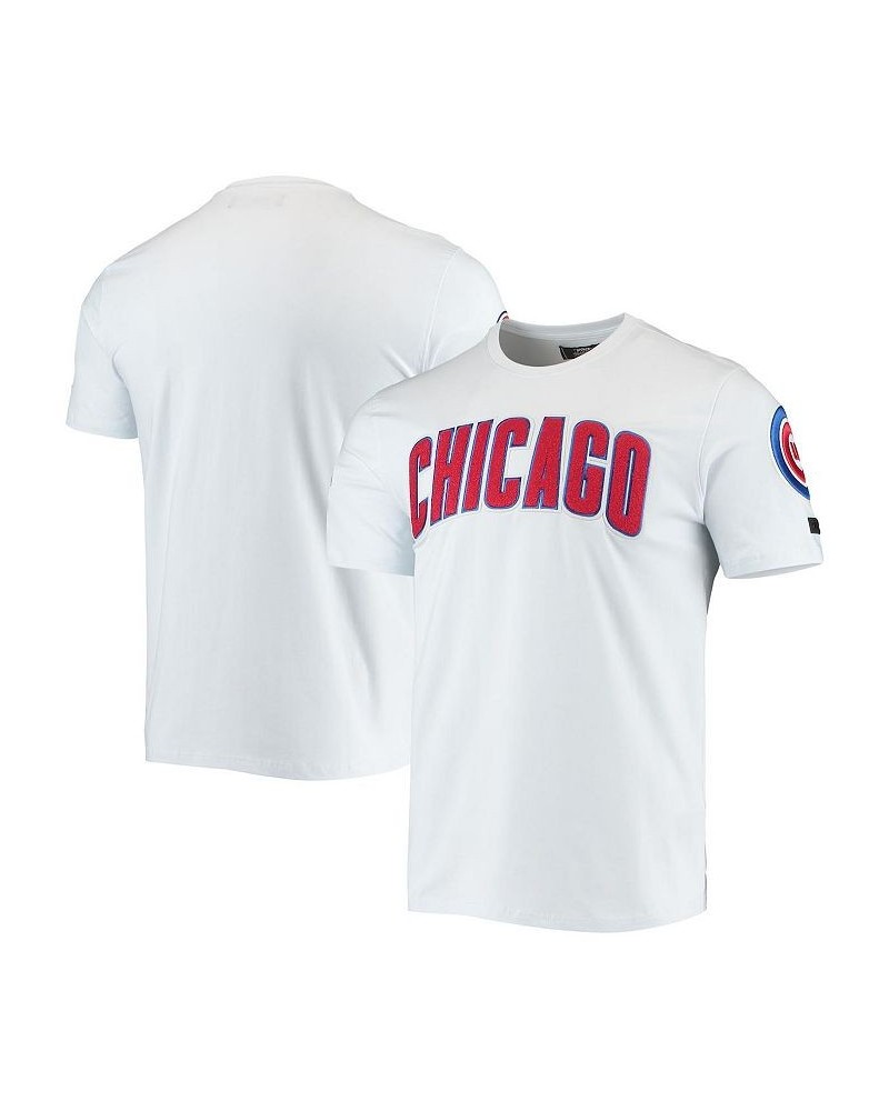 Men's White Chicago Cubs Team Logo T-shirt $32.99 T-Shirts