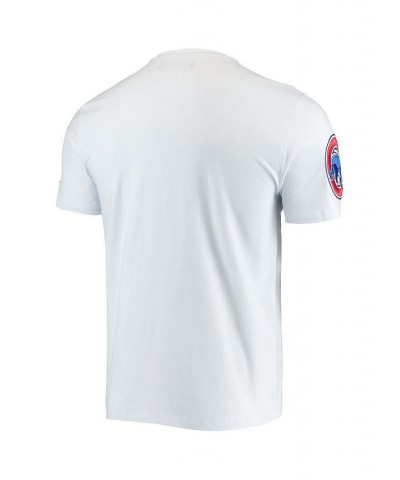 Men's White Chicago Cubs Team Logo T-shirt $32.99 T-Shirts