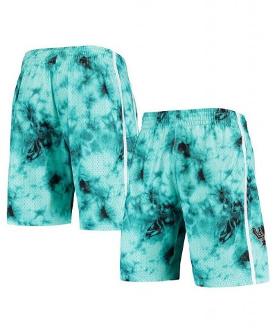 Men's Teal San Antonio Spurs Hardwood Classics 1998 Galaxy Swingman Shorts $37.20 Shorts