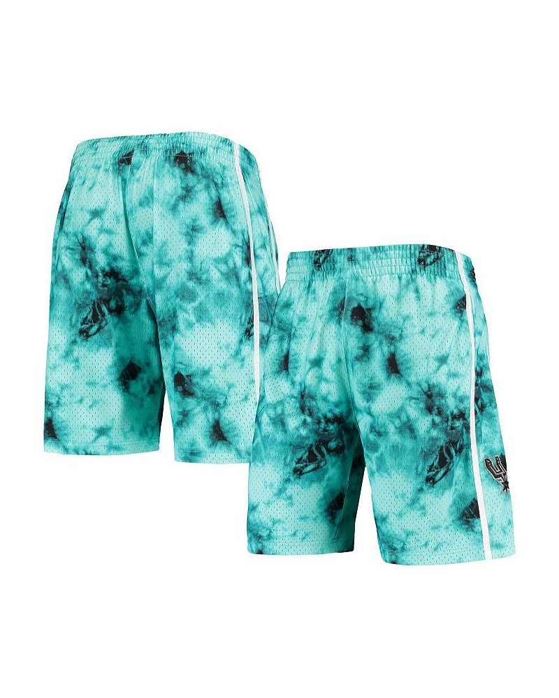 Men's Teal San Antonio Spurs Hardwood Classics 1998 Galaxy Swingman Shorts $37.20 Shorts