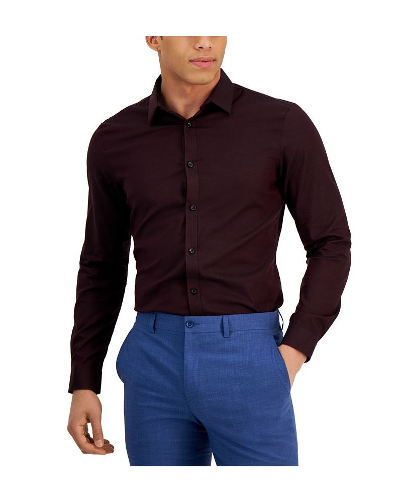 Men's Ringo Pindot Shirt Purple $21.47 Shirts